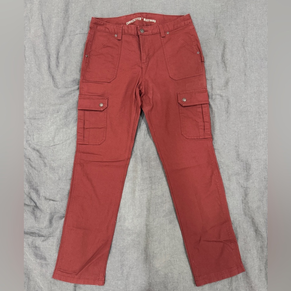 Duluth Trading Co Women's DuluthFlex Fire Hose Slim Leg Cargo Pants size 10